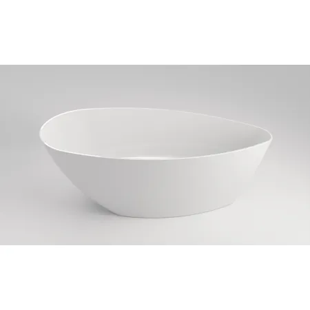 Wanna wolnostojąca z konglomeratu model Nemi 160x70 biała RESMITE